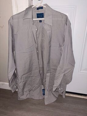 Towncraft Light Gray Men's Dress Shirt